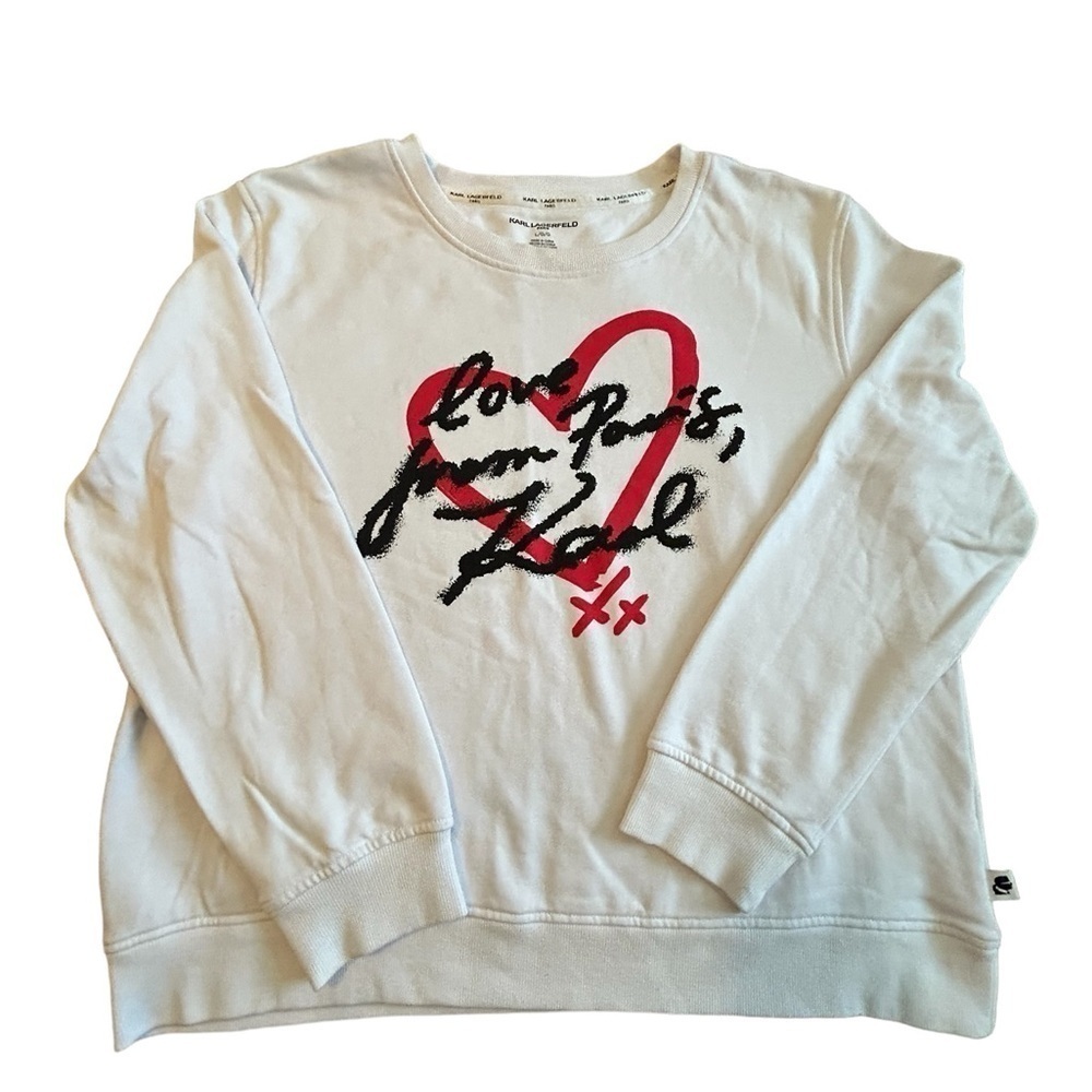 Karl Lagerfeld Love from Paris sweatshirt size large